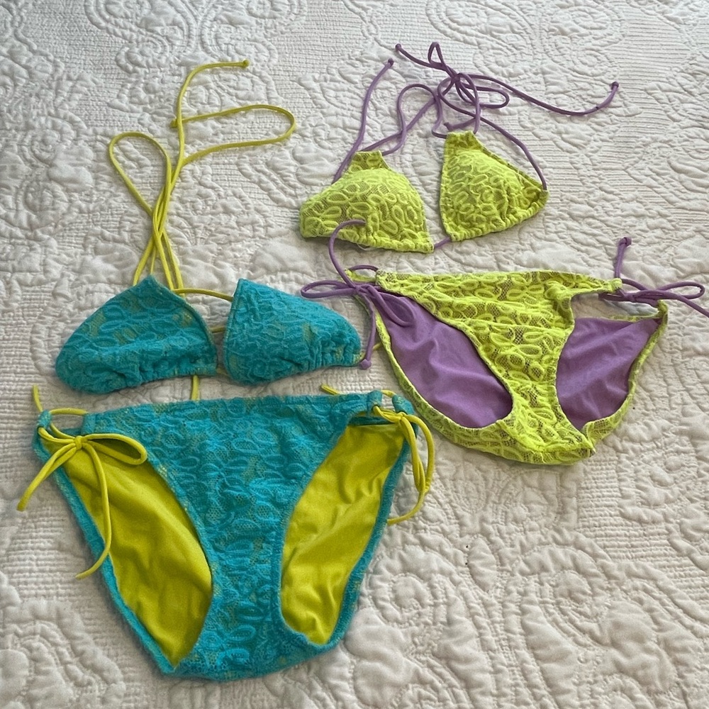 LG Lot of 2 Victoria’s Secret Neon Bikinis